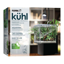 Load image into Gallery viewer, Aquarium équipé Fluval Kühl pour l’aménagement miniature et aquaponie, 8 L (2,1 gal US), noir