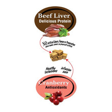 Load image into Gallery viewer, Benny Bully's Gâteries pour chat - Foie boeuf & canneberges 25 gr