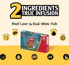 Load image into Gallery viewer, Benny Bully's Gâteries pour chat - Smart Packs Mini - Foie de bœuf et poisson 18 gr
