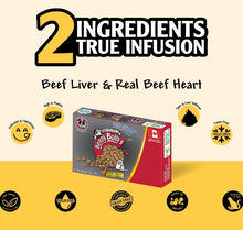 Load image into Gallery viewer, Benny Bully's Gâteries pour chat - Smart Packs Mini - Foie et cœur de bœuf 18 gr