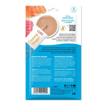 Load image into Gallery viewer, Bisque Catit Creamy au thon et saumon - Paquet de 4 x 40 gr