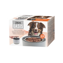 Load image into Gallery viewer, Bol lesté Zeus Oasis pour nourriture pour chiens - Gris pâle
