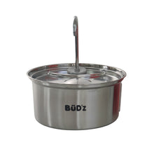 Load image into Gallery viewer, Bud'z Fontaine Aquabüdz pour animaux domestiques - 3.2 Litres - Acier inoxydable