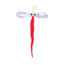 Load image into Gallery viewer, Bud'z Jouet pour chat - Duo libellule rose et rubans - 25 cm