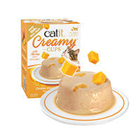 Load image into Gallery viewer, Mousse Catit Creamy Cups, Poulet avec mangue, 4 x 25 g