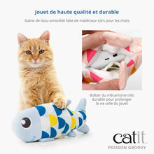 Load image into Gallery viewer, Poisson Catit Groovy avec herbe à chat, bleu