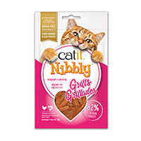 Load image into Gallery viewer, Catit Nibbly tender grills for cats with chicken and prawns 30g