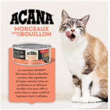 Load image into Gallery viewer, Conserve pour chat ACANA Morceaux dans le bouillon Recette au saumon et au poulet