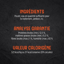 Load image into Gallery viewer, Conserve pour chat Nutrience Trattoria 70 gr - Effiloché aux poulet avec jambon