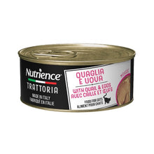 Load image into Gallery viewer, Conserve pour chat Nutrience Trattoria 85 gr - Mousse aux caille avec oeufs