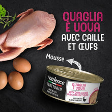 Load image into Gallery viewer, Conserve pour chat Nutrience Trattoria 85 gr - Mousse aux caille avec oeufs