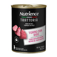 Load image into Gallery viewer, Conserve pour chien Nutrience Trattoria 400 gr - Pâté au thon avec riz