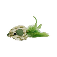 Load image into Gallery viewer, Define Planet Jouet pour chat - Souris de plumes sur paille