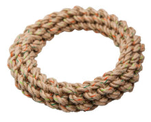 Load image into Gallery viewer, Define Planet Jouet pour chien - Anneau tressé en corde de chanvre