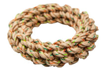 Load image into Gallery viewer, Define Planet Jouet pour chien - Anneau tressé en corde de chanvre