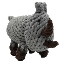 Load image into Gallery viewer, Define Planet Jouet pour chien en coton naturel "Cottonpals" - Marshal le rhino