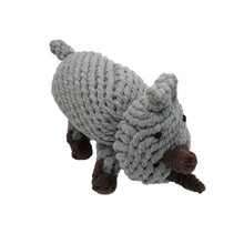 Load image into Gallery viewer, Define Planet Jouet pour chien en coton naturel "Cottonpals" - Marshal le rhino