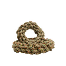 Load image into Gallery viewer, Define Planet Jouet pour chien - Anneau tressé en corde de chanvre