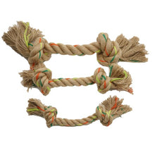 Load image into Gallery viewer, Define Planet Jouet pour chien - Corde de chanvre double noeud