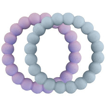 Load image into Gallery viewer, Dexypaws Jouet à mâcher durable pour chien - Duo d'anneaux, Lilas & bleu