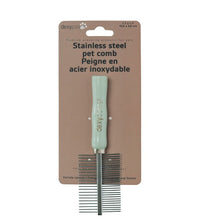 Load image into Gallery viewer, Dexypaws Peigne démêloir double face en acier inoxydable