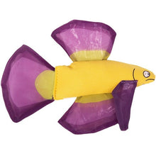 Load image into Gallery viewer, Ducky World Jouet d'herbe à chat YEOWWW! - Poisson Betta - Mauve