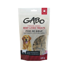 Load image into Gallery viewer, Gabo Gâteries lyophilisées pour chien - Foie de boeuf - Sac de 120 gr