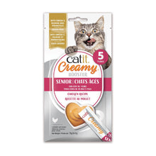 Load image into Gallery viewer, Gâterie à lécher Catit Creamy Booster pour chats âgés - Recette au poulet - Paquet de 5