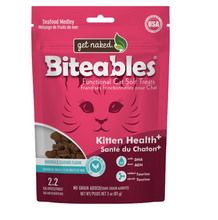 Load image into Gallery viewer, Get Naked "biteables" Chaton En Santé Plus, Gâteries Tendres, Sans Grains poulet fruits de mer
