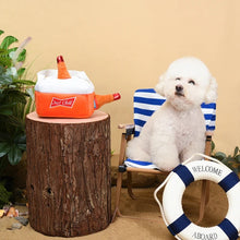 Load image into Gallery viewer, Hugsmart Jouet en peluche pour chien - Cache-cache - Glacière à bieres
