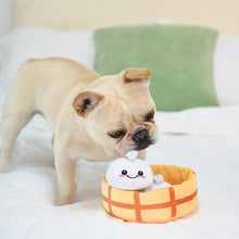 Load image into Gallery viewer, Hugsmart Jouet en peluche pour chien - Cache-cache - Soupe aux dumplings
