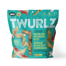 Load image into Gallery viewer, Jay's Twurlz, Peaux de porc séchées à l'air pour chien - Bacon & champignons