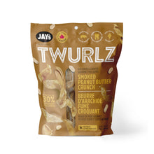 Load image into Gallery viewer, Jay's Twurlz, Peaux de porc séchées à l'air pour chien - Beurre d'arachides fumé