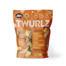 Load image into Gallery viewer, Jay's Twurlz, Peaux de porc séchées à l'air pour chien - Cheddar vieilli