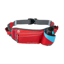 Load image into Gallery viewer, Kurgo Ceinture d'excursion / de coureur "On-Trail" ajustable, Rouge et bleu