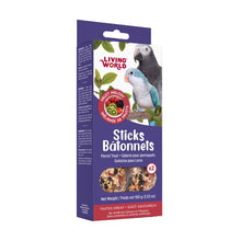 Load image into Gallery viewer, Living World Gâteries pour perroquets - Bâtonnets aux fruits - Paquet de 2 - 100 gr