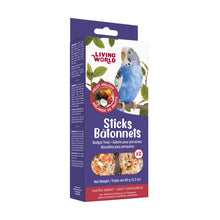 Load image into Gallery viewer, Living World Gâteries pour perruches - Bâtonnets aux fruits - Paquet de 2 - 90 gr