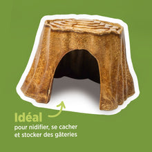 Load image into Gallery viewer, Living World Cachette comestible - Souche d'arbre - Brune - 150 gr (5,2 oz)