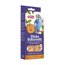 Load image into Gallery viewer, Living World Gâteries pour perruches - Bâtonnets au miel - Paquet de 2 - 90 gr