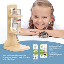 Load image into Gallery viewer, Living World Support en bois SPLASH pour bouteille à eau - 14 x 12 x 28 cm