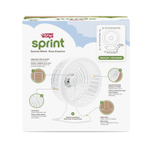 Load image into Gallery viewer, Living World Roue d’exercice SPRINT 1 - Blanche avec support en métal