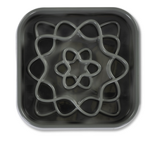 Load image into Gallery viewer, Messy Mutts Bol Ralentisseur Carré Pour Chien, gris