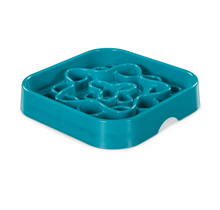 Load image into Gallery viewer, Messy Mutts Bol Ralentisseur Carré Pour Chien, vert