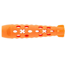 Load image into Gallery viewer, Messy Mutts ''Totally Pooched, Stuff N'chew'' Jouet fusée pour chien, Orange