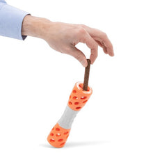 Load image into Gallery viewer, Messy Mutts ''Totally Pooched, Toss'n Hourglass'' Jouet sablier pour chien, Orange