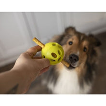 Load image into Gallery viewer, Messy Mutts ''Totally Pooched, Huff'n Puff Ball'' Jouet balle pour chien, Verte