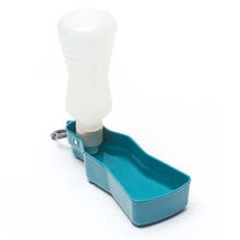 Load image into Gallery viewer, Messy Mutts abreuvoir de voyage en plastique, Bleu