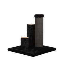 Load image into Gallery viewer, Noba Evolution - 4 in 1 Scratching post - Black Faux Fur