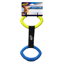 Load image into Gallery viewer, Deux anneaux avec sangle à tirer Nerf Dog, moyens, 33 cm (13 po)