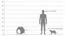 Load image into Gallery viewer, Noba Origin Le Chalet Noba - Maison griffable pour chat - Gris